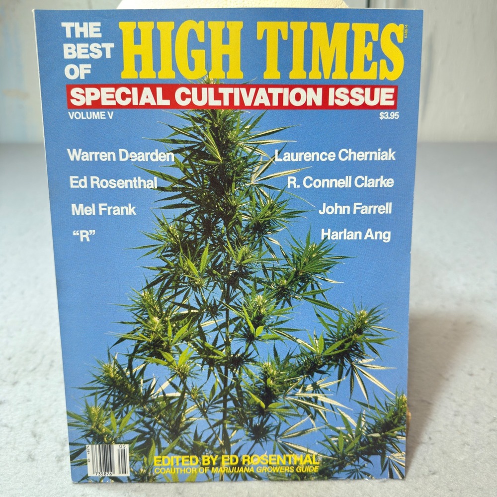 High Times Magazine Special Cultivation Issue Vol V Unisex OS Blue Good Vintage